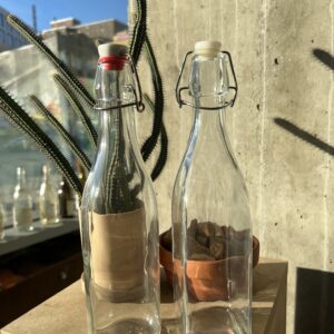 Swing-top Square Glass Bottle 17oz
